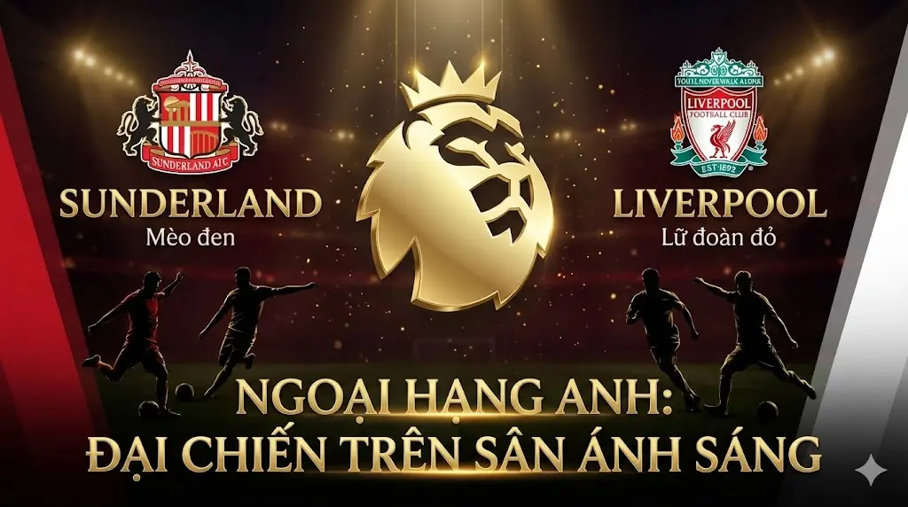 Soi kèo Ngoại Hạng Anh Sunderland vs Liverpool