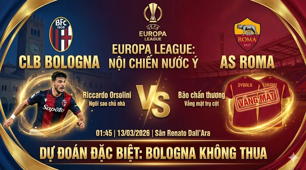 Soi Kèo C2 Bologna vs AS Roma