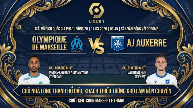 Soi kèo Ligue 1 Marseille vs Auxerre